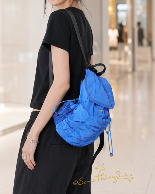 韓國 🇰🇷 emis Shirring backpack 皺褶束口背囊