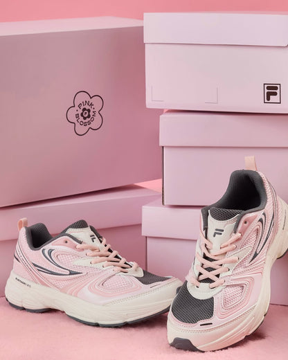 韓國 FILA 韓韶禧同款 Pink Blossom Collection｜Interun Blossom 慢跑鞋 (Pink_Black)