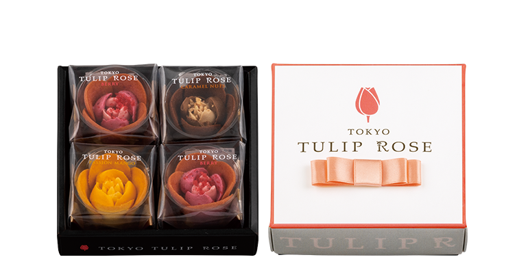 [Tokyo's most popular newbie letter] Tokyo Tulip Rose Tulip Rose Cookies｜4 / 6 / 9 / 12 / 18 pieces