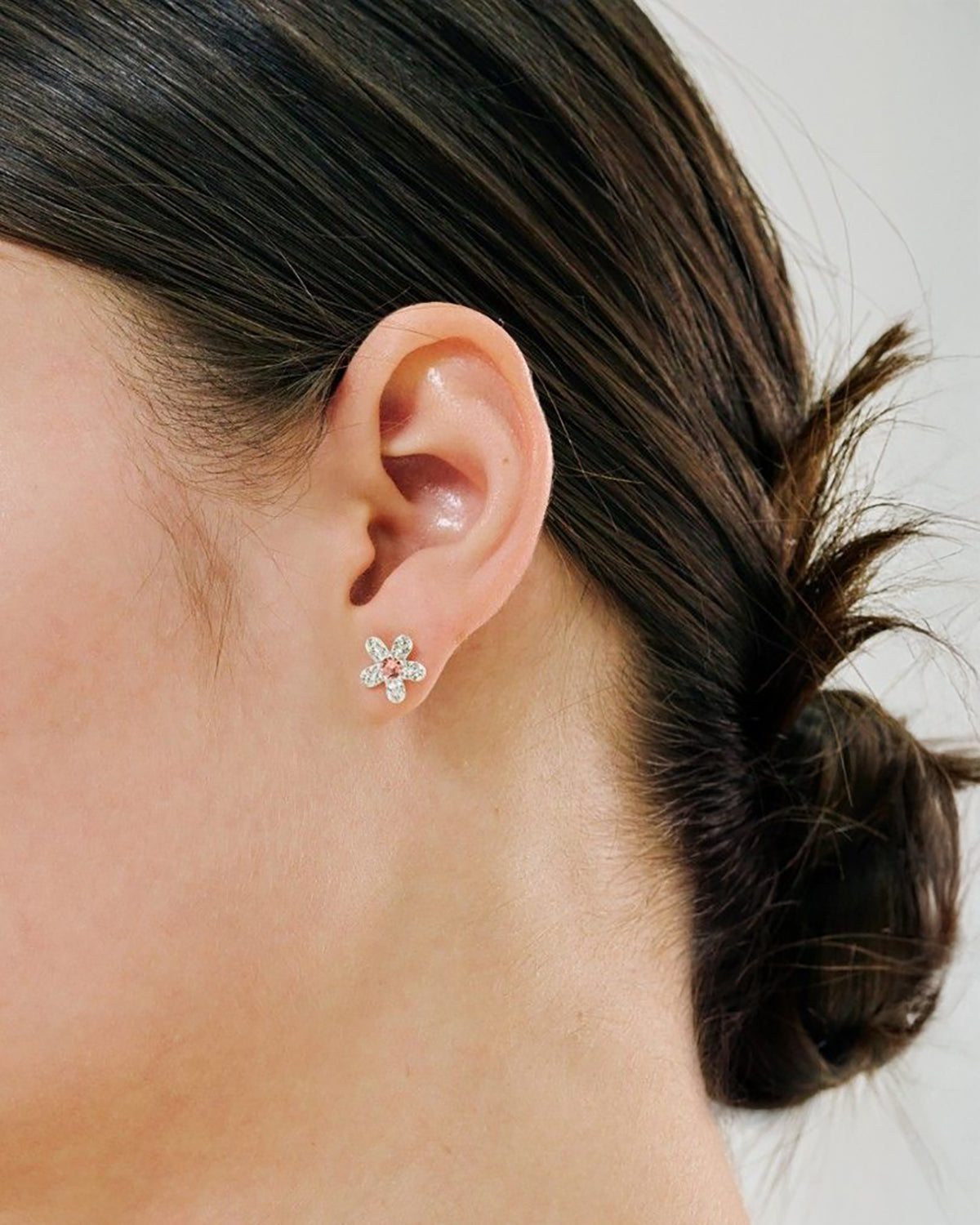 韓國 🇰🇷 JYDdM Flower Cubic Earring 立體花花鋯石 [ IU ☆ 同款耳環 ]