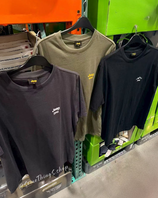 韓國🇰🇷 Jeep 男裝圓領 100%純棉短袖 Tee 3件套裝