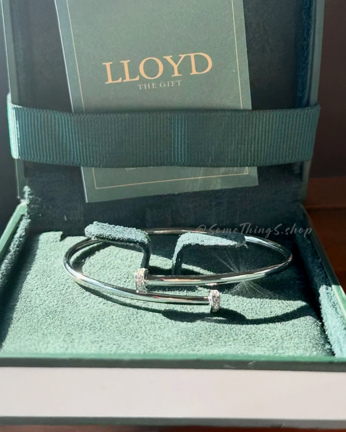 韓國🇰🇷 LLOYD 925純銀 Essential Peggy Cross 交叉釘子手鐲