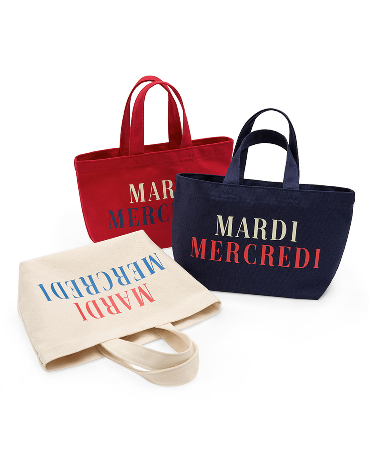 韓國🇰🇷 Mardi Mercredi 限時特價優惠HKD175 (原價HKD360) ❣️ Canvas Tote Bag La Typo Francaise 100% 純棉 帆布袋