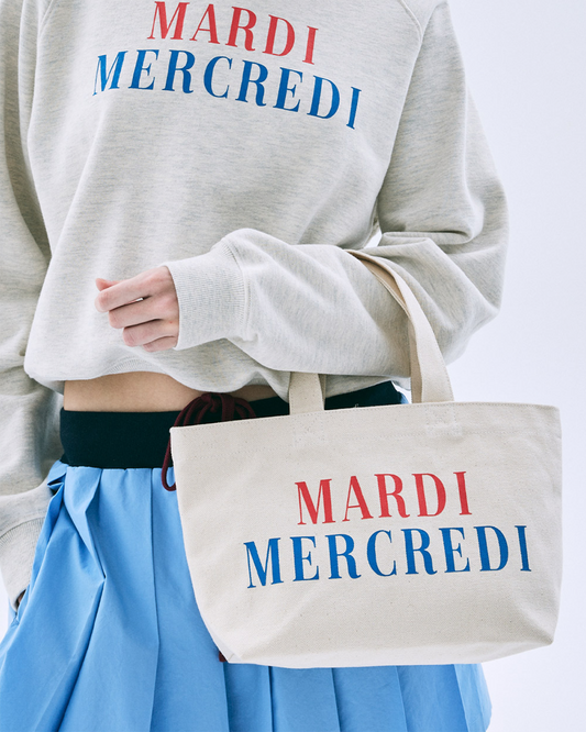 韓國🇰🇷 Mardi Mercredi 限時特價優惠HKD175 (原價HKD360) ❣️ Canvas Tote Bag La Typo Francaise 100% 純棉 帆布袋
