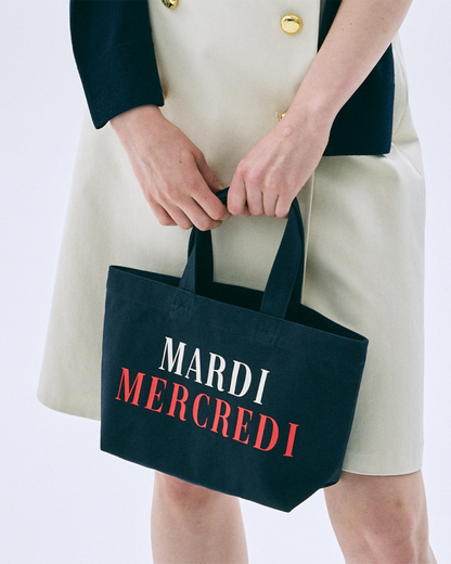 韓國🇰🇷 Mardi Mercredi 限時特價優惠HKD175 (原價HKD360) ❣️ Canvas Tote Bag La Typo Francaise 100% 純棉 帆布袋