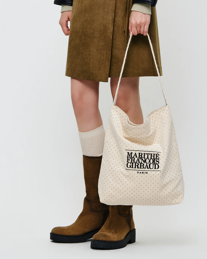 韓國 🇰🇷 Marithe Francois Girbaud Classic Logo Corduroy Bag｜經典 LOGO 燈芯絨 Tote Bag