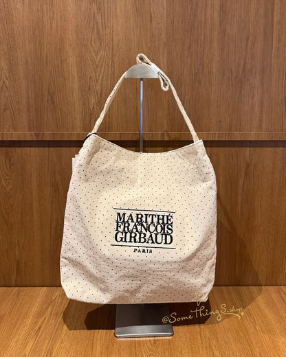 韓國 🇰🇷 Marithe Francois Girbaud Classic Logo Corduroy Bag｜經典 LOGO 燈芯絨 Tote Bag