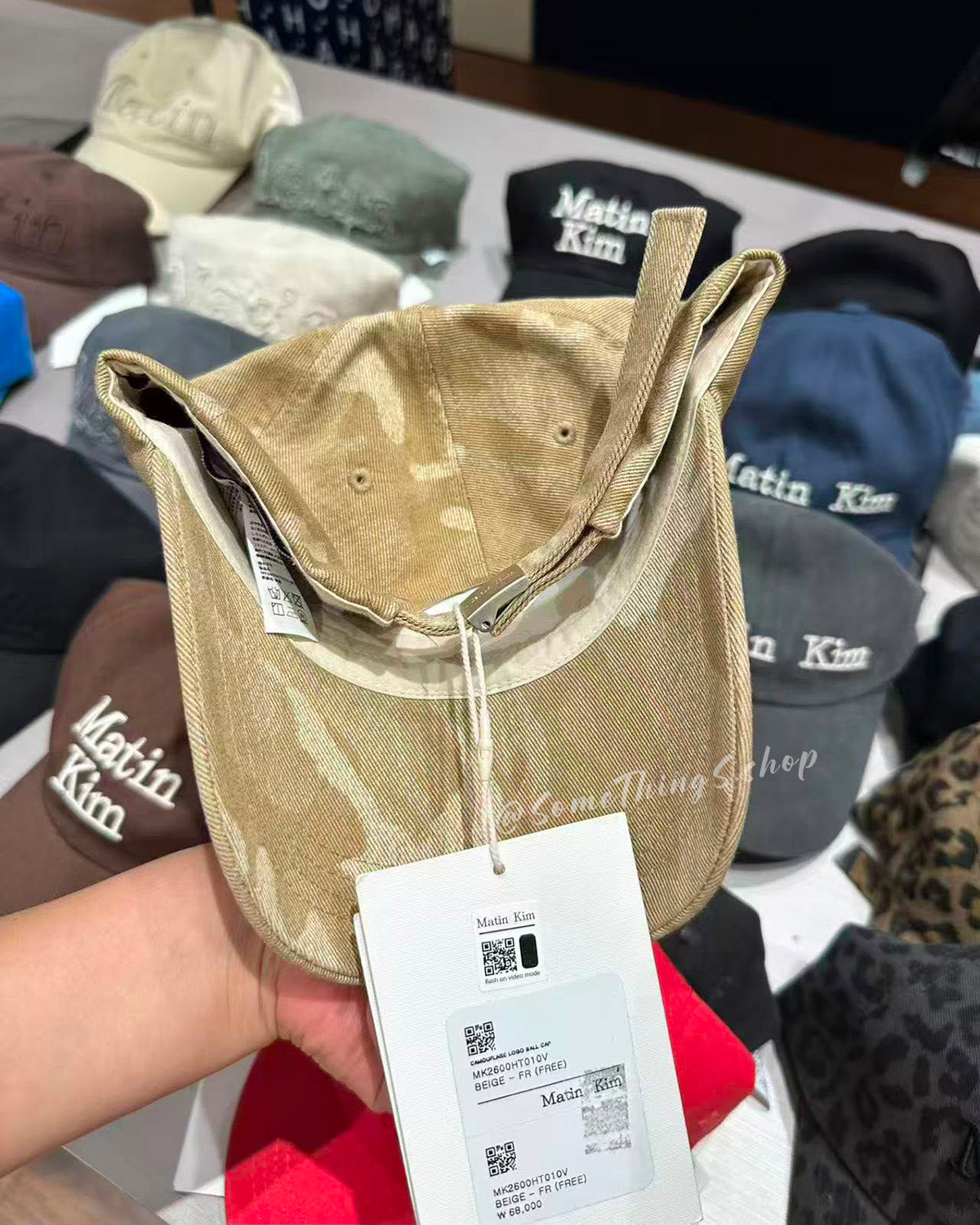 韓國 🇰🇷 Matin Kim Camouflage LOGO ball cap 迷彩刺繡 Logo 棒球帽