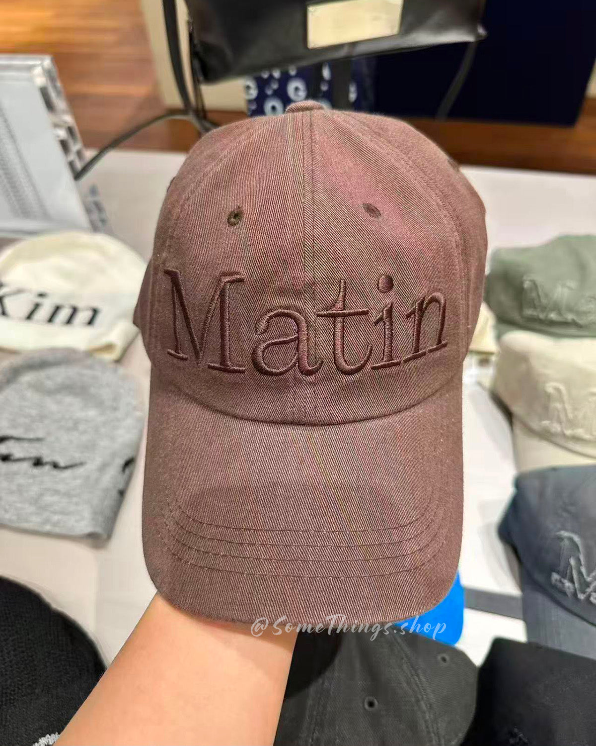 韓國 🇰🇷 Matin Kim Matin BIG LOGO Washed Ball Cap 棒球帽