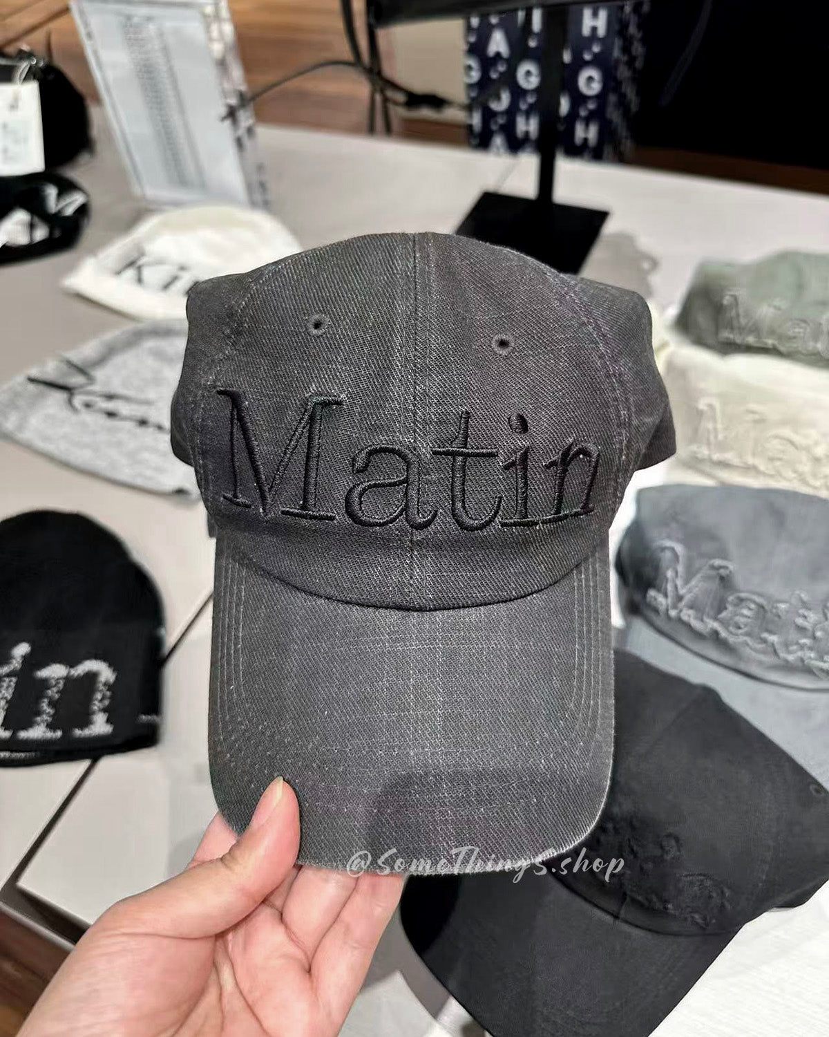 韓國 🇰🇷 Matin Kim Matin BIG LOGO Washed Ball Cap 棒球帽