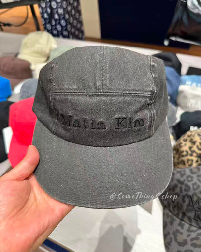韓國 🇰🇷 Matin Kim MATIN Classic LOGO Washed Camp cap 水洗 短簷棒球帽