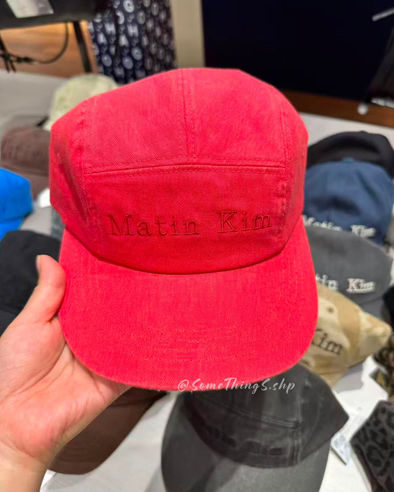 韓國 🇰🇷 Matin Kim MATIN Classic LOGO Washed Camp cap 水洗 短簷棒球帽