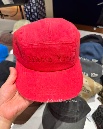 韓國 🇰🇷 Matin Kim MATIN Classic LOGO Washed Camp cap 水洗 短簷棒球帽