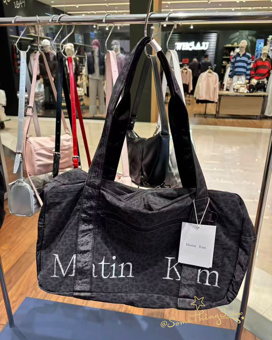 韓國 🇰🇷 Matin Kim Matin Utility Square Duffel Bag 輕身尼龍 運動 旅行袋｜2 colors