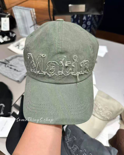 韓國 🇰🇷 Matin Kim Rough Cut Applique Ball Cap 棒球帽