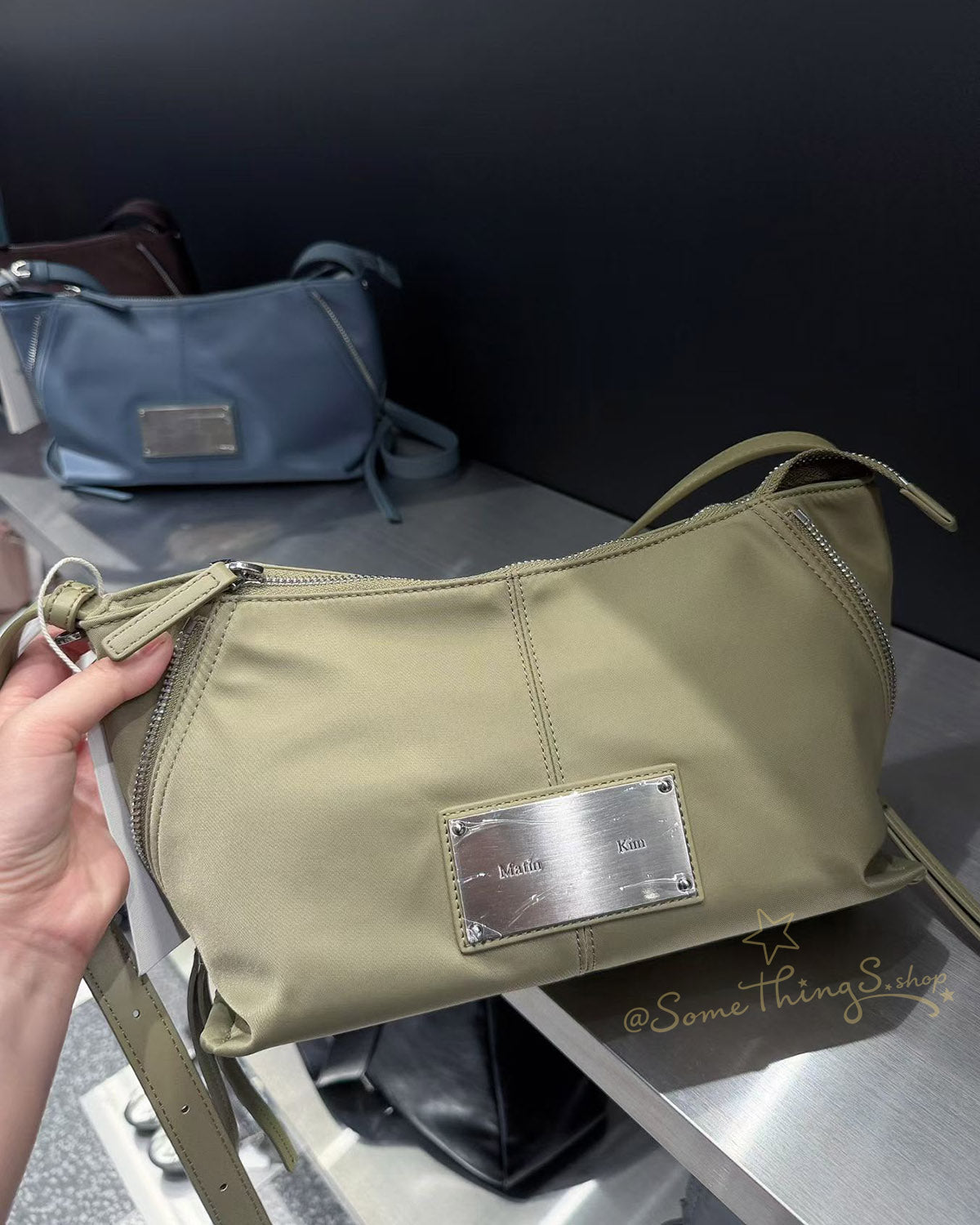 韓國 🇰🇷 Matin Kim Side Zipper fabric 2-way bag