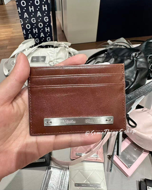 韓國 🇰🇷 Matin Kim Vintage card holder 100% 牛皮 皮革卡片夾