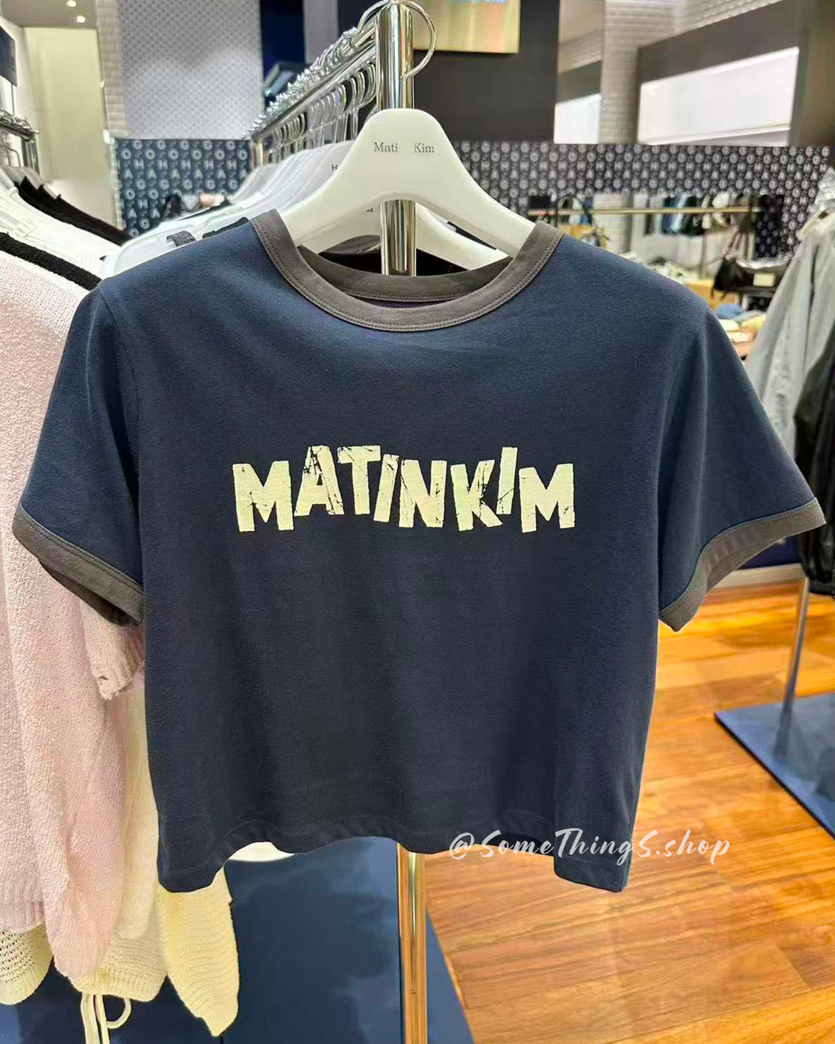 韓國 🇰🇷 Matin Kim W Logo Ringer 女裝 短版 Crop Top