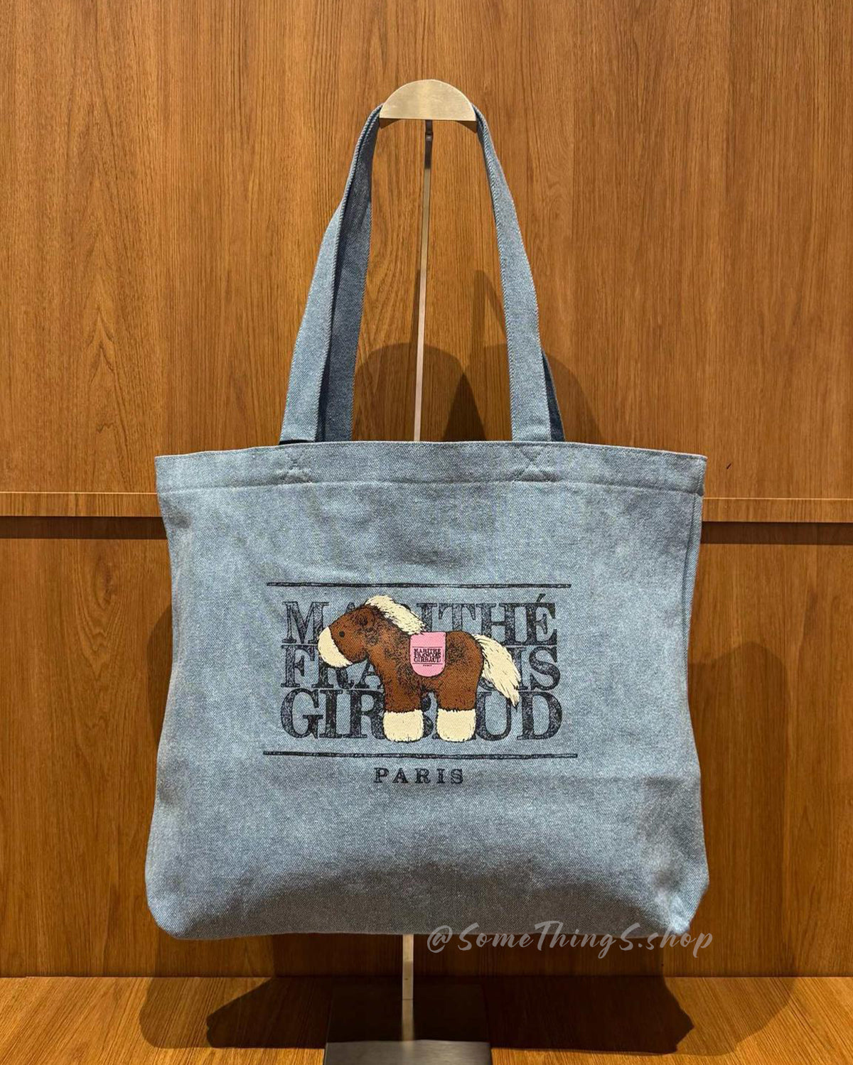 韓國🇰🇷 Marithe Francois Girbaud MFG Pony Classic logo graphic shoulder eco bag｜2026 馬年限定