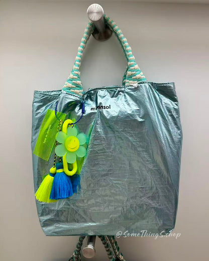 韓國 🇰🇷 Miyansol Wrinkled 輕量皺皺 Mini Tote Bag（附可調式肩帶）｜手提・側孭・斜孭
