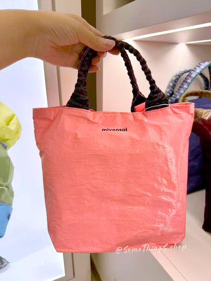 韓國 🇰🇷 Miyansol Wrinkled 輕量皺皺 Mini Tote Bag（附可調式肩帶）｜手提・側孭・斜孭