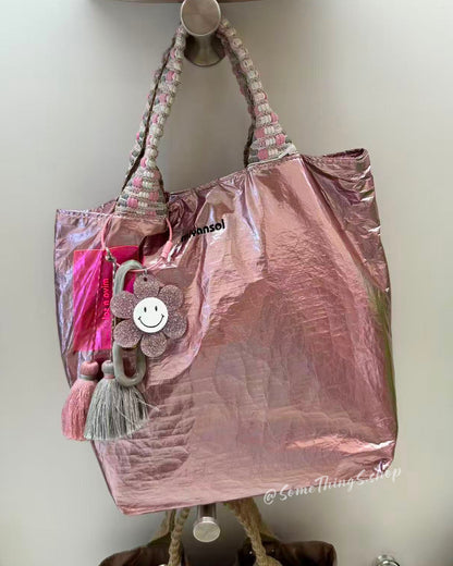韓國 🇰🇷 Miyansol Wrinkled 輕量皺皺 Mini Tote Bag（附可調式肩帶）｜手提・側孭・斜孭