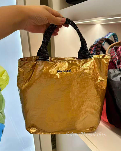 韓國 🇰🇷 Miyansol Wrinkled 輕量皺皺 Mini Tote Bag（附可調式肩帶）｜手提・側孭・斜孭