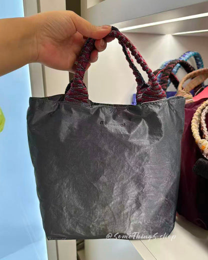 韓國 🇰🇷 Miyansol Wrinkled 輕量皺皺 Mini Tote Bag（附可調式肩帶）｜手提・側孭・斜孭