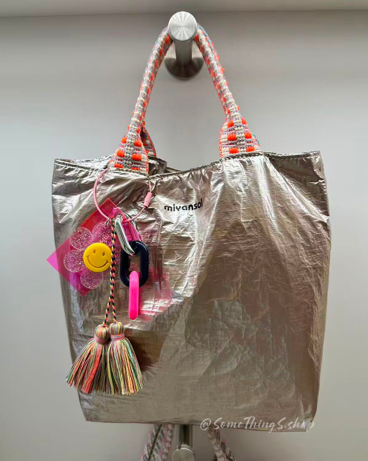 韓國 🇰🇷 Miyansol Wrinkled 輕量皺皺 Mini Tote Bag（附可調式肩帶）｜手提・側孭・斜孭