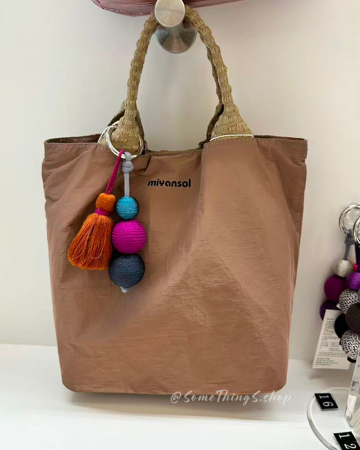 韓國 🇰🇷 Miyansol Wrinkled 輕量皺皺 Mini Tote Bag（附可調式肩帶）｜手提・側孭・斜孭