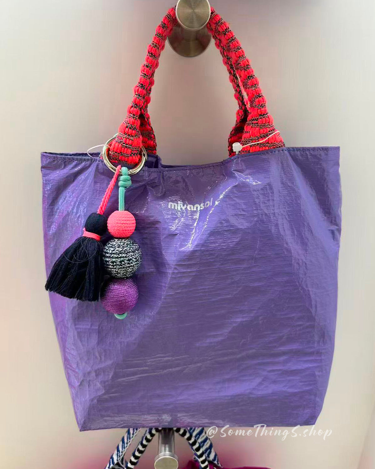 韓國 🇰🇷 Miyansol Wrinkled 輕量皺皺 Mini Tote Bag（附可調式肩帶）｜手提・側孭・斜孭