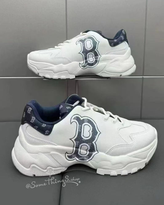 韓國 🇰🇷 MLB BigBall Chunky Denim Momo Boston Red Sox Navy 厚底老爹鞋