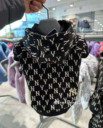 韓國專門店 🇰🇷 MLB Pet NY Monogram Hoodie 寵物衫仔 ★ 狗狗連帽衛衣 (小型至中型狗）