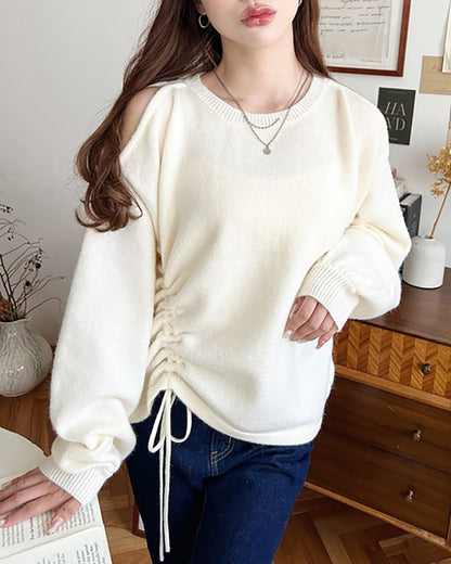 🇯🇵 日本入荷｜moment+ slit 露肩 針織上衣