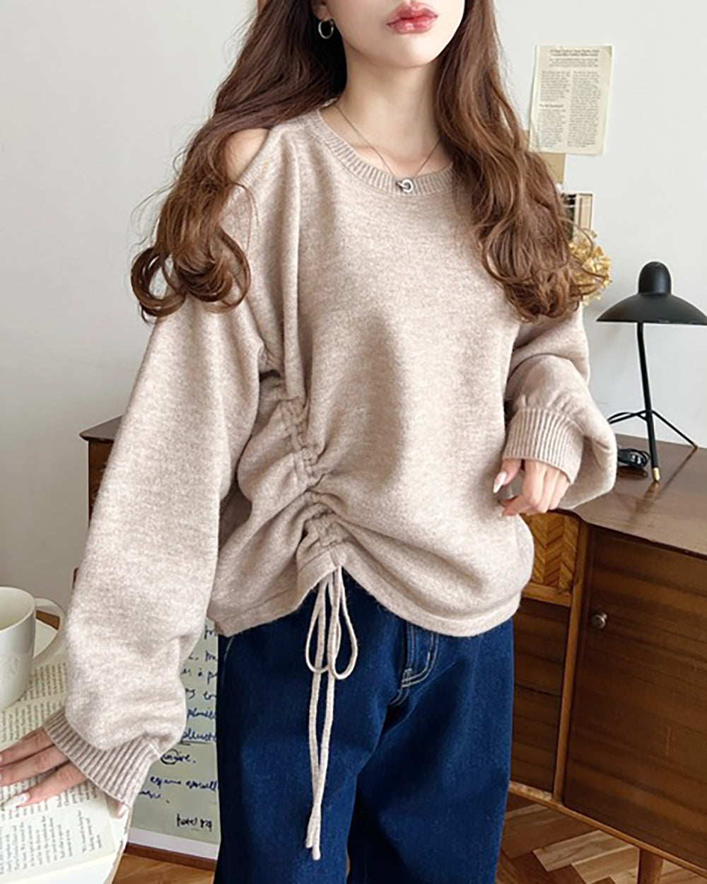 🇯🇵 日本入荷｜moment+ slit 露肩 針織上衣