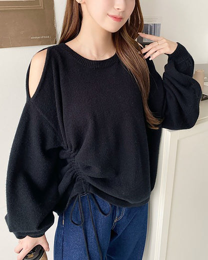 🇯🇵 日本入荷｜moment+ slit 露肩 針織上衣