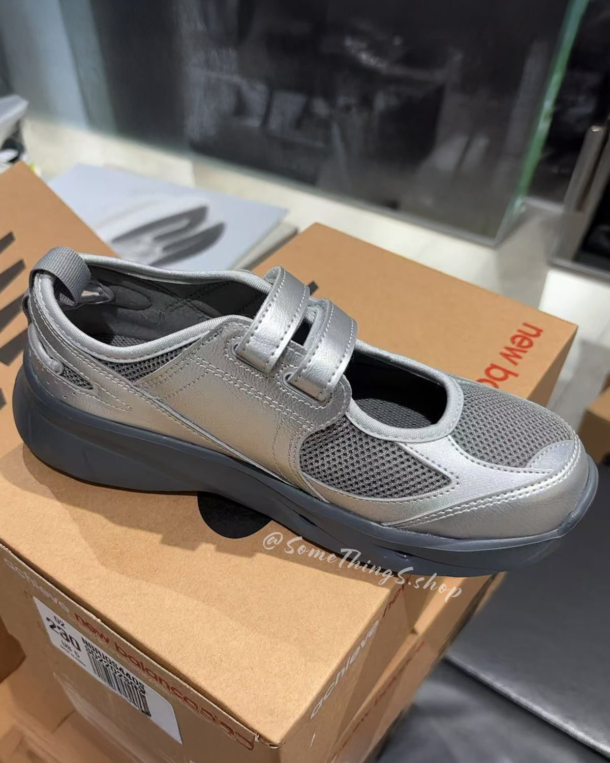 韓國🇰🇷 New Balance Breeze Mary Jane 麂皮 • 莉珍鞋 休閒鞋｜Metallic Silver 26SS New color