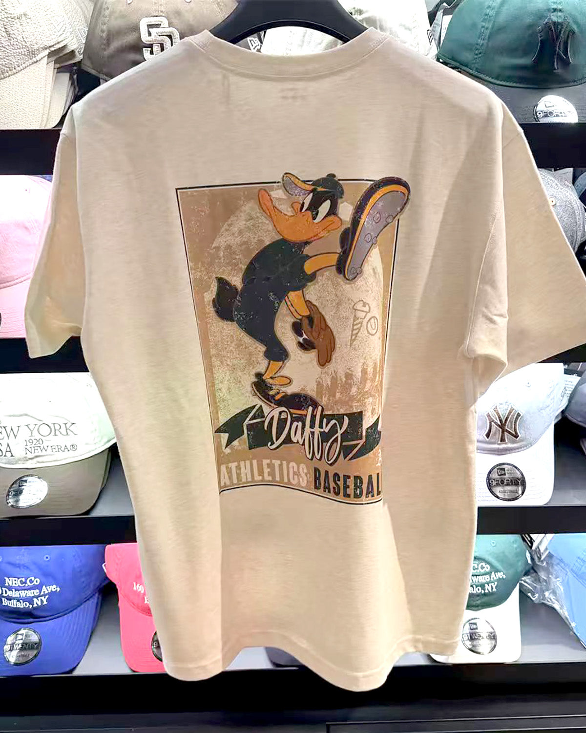 韓國 🇰🇷 New Era × Looney Tunes Daffy Duck MLB 棒球 短袖 Tee