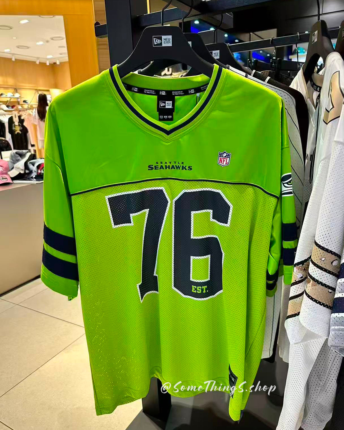 韓國 🇰🇷 New Era × 1976 Seattle Seahawks NFL Mesh Jersey 美式足球 網眼球衣｜2026SS 新款
