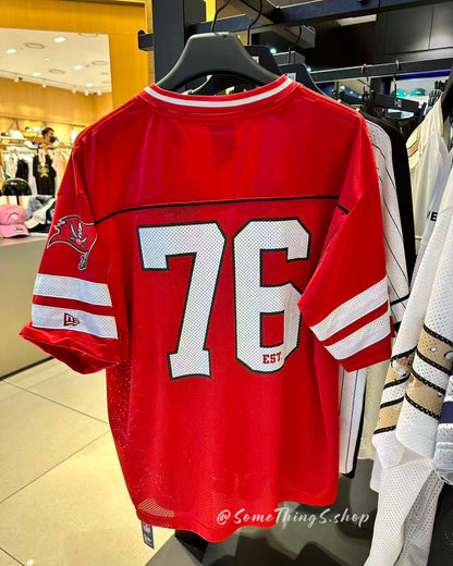 韓國 🇰🇷 New Era × 1967 Tampa Bay Buccaneers NFL Mesh Jersey 美式足球 網眼球衣｜2026SS 新款
