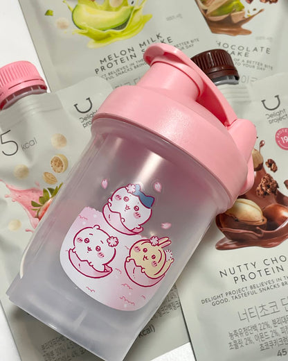 Olive Young Delight Project x Chiikawa 限定版套裝｜蛋白奶昔4 入+ 吉伊卡哇 shake shake 杯