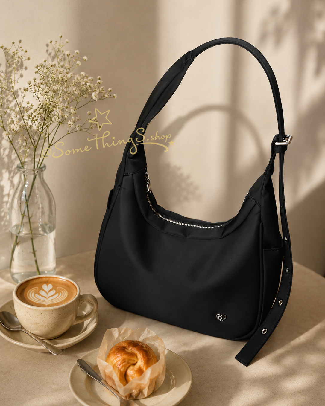 泰國🇹🇭 爆紅小眾品牌 PonyTwentyEight PonyPony LU-YA Nylon 2 ways bag 半月包 單肩／斜孭包