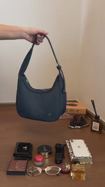 泰國🇹🇭 爆紅小眾品牌 PonyTwentyEight PonyPony LU-YA Nylon 2 ways bag 半月包 單肩／斜孭包