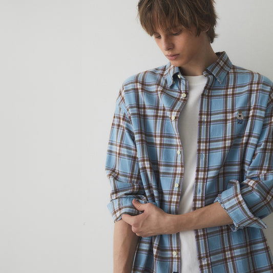 韓國 🇰🇷 WHO.A.U Steve unisex Flannel checkered pattern Shirts 男女 格仔恤衫｜3 color patterns