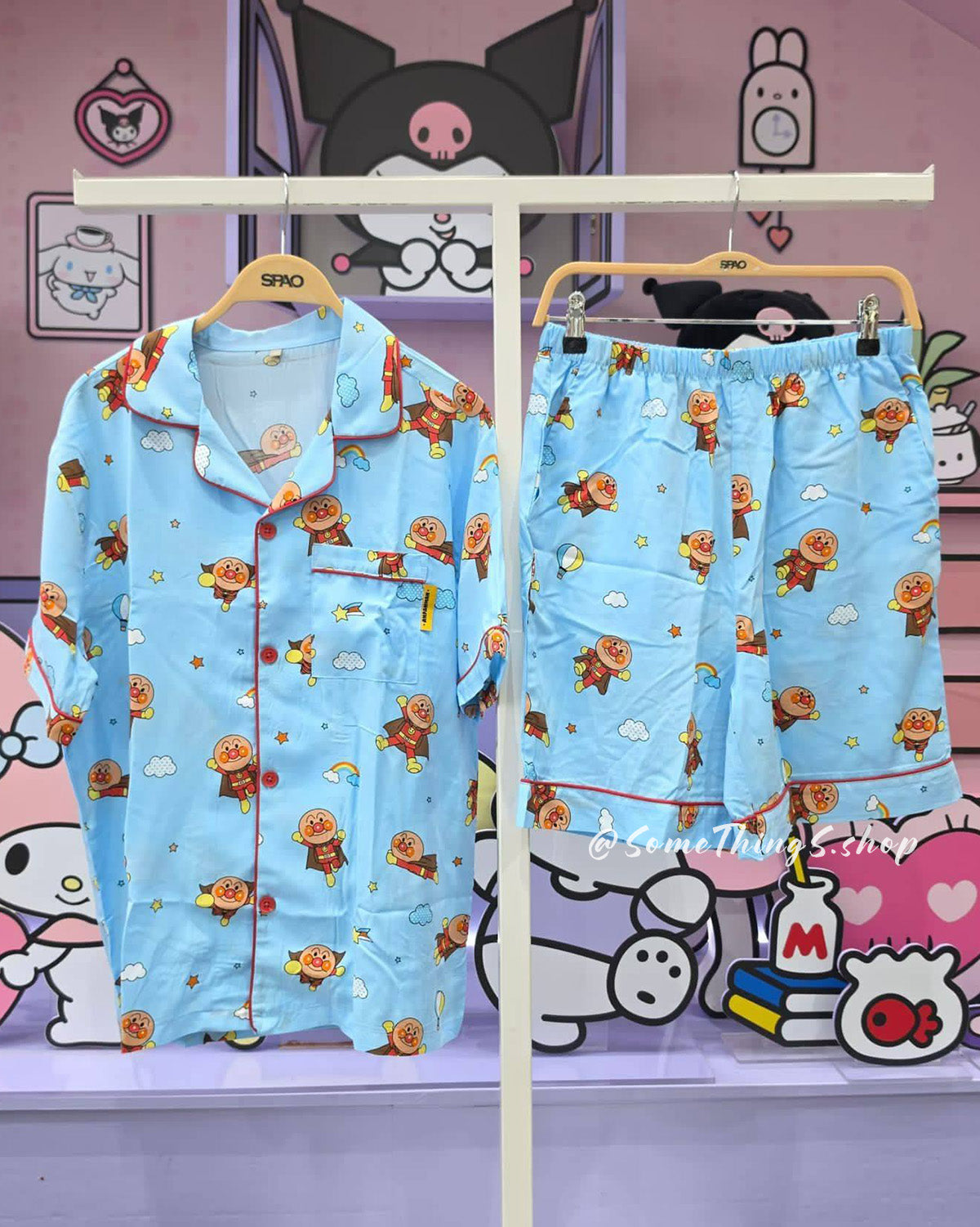 韓國 🇰🇷 SPAO x 麵包超人 unisex 成人 短袖睡衣套裝｜4 colors
