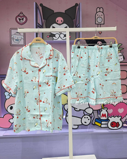 韓國 🇰🇷 SPAO x 麵包超人 unisex 成人 短袖睡衣套裝｜4 colors