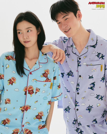 韓國 🇰🇷 SPAO x 麵包超人 unisex 成人 短袖睡衣套裝｜4 colors