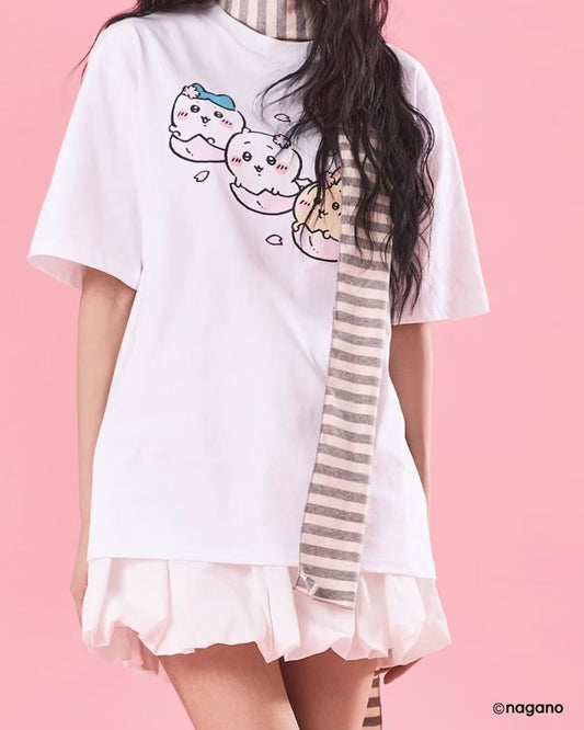 韓國🇰🇷 SPAO x Chiikawa 2026 春季櫻花系列 COOLTECH 短袖上衣