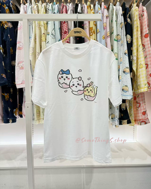 韓國🇰🇷 SPAO x Chiikawa 2026 春季櫻花系列 COOLTECH 短袖上衣