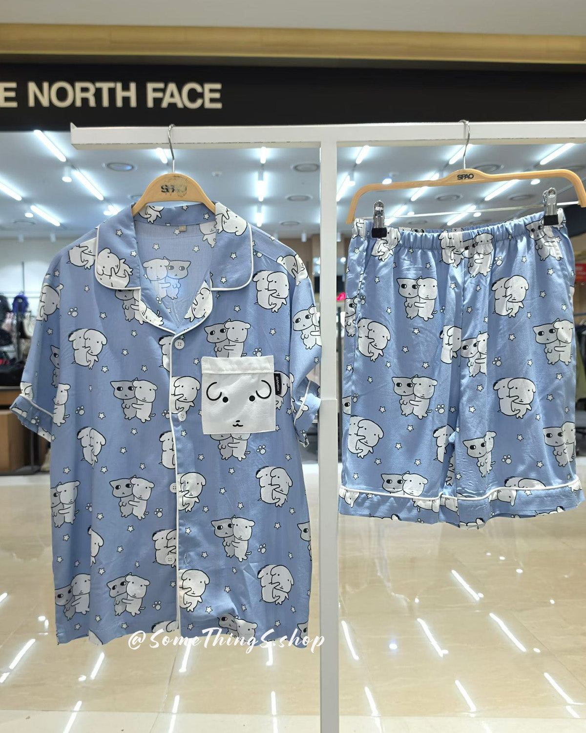 韓國 🇰🇷 SPAO x Ganadi unisex 成人 短袖睡衣套裝｜5 colors
